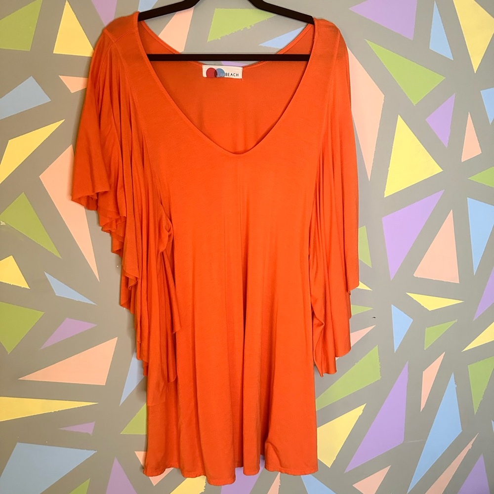 EUC Free People Beach flutter sleeve dress, medium